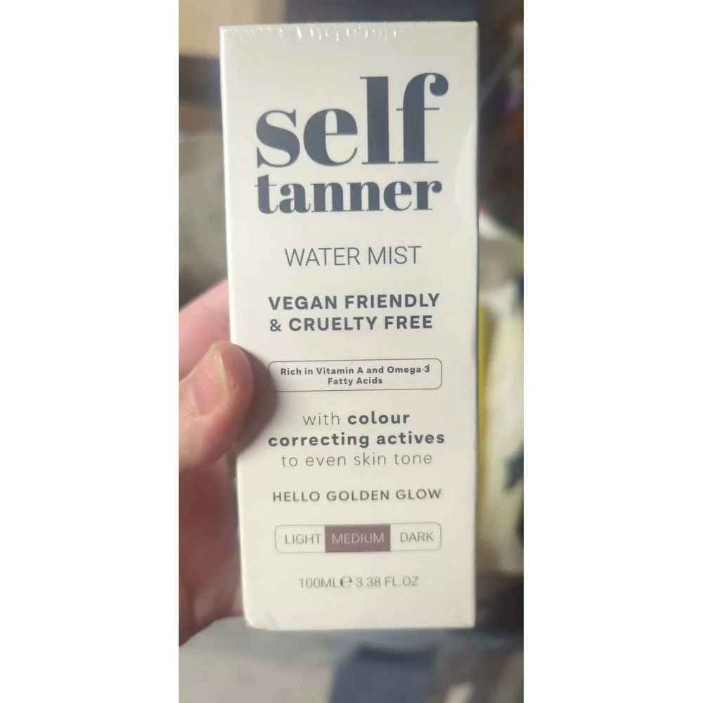 Team Tan Self Tanner Water Mist Medium Shade with Free Application Mitt‎ 100ml